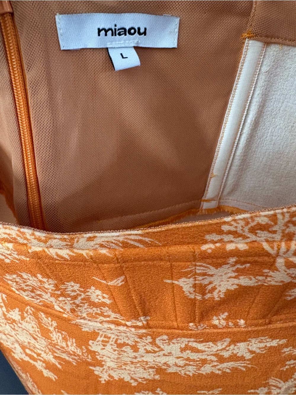 $410 Miaou Vivi Clementine Print Mini Dress - Picture 9 of 10